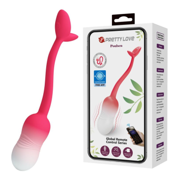 PRETTY LOVE – PULSIERENDES VIBRATIONS-EI MIT APP-STEUERUNG, 12 FUNKTIONEN, USB-AUFLADBAR, PINK