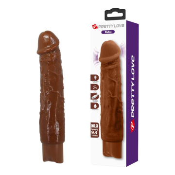 PRETTY LOVE - DUKE REALISTISCHER VIBRATOR 23,5 CM Ø 4,8 CM BRAUN