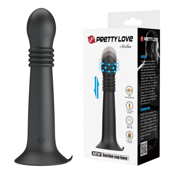 PRETTY LOVE - STELLA MASSEUR ROTATIF ET À POUSSÉE RECHARGEABLE PAR USB