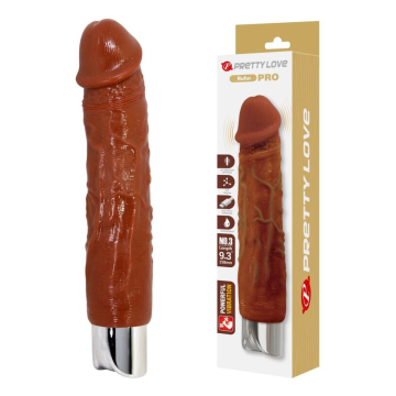 PRETTY LOVE - PRO REALISTISCHER VIBRATOR 23,5 CM Ø 4,8 CM BRAUN