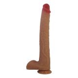 PRETTY LOVE - TERIN PLUS REALISTISCHER SILIKONDILDO MIT SAUGNAPF 37,6 CM Ø 5,5 CM