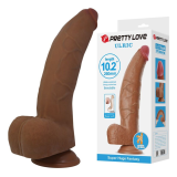PRETTY LOVE - ULRIC REALISTISCHER FLEXIBLER DILDO 26 CM Ø 5,5 CM TPE BRAUN
