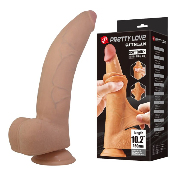 PRETTY LOVE - QUINLAN REALISTISCHER DILDO 26 CM Ø 5,5 CM NATÜRLICH