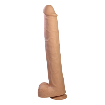 PRETTY LOVE - PAT FLEXIBLE REALISTIC DILDO WITH SUCTION CUP FLESH 40 CM -Ø- 6 CM