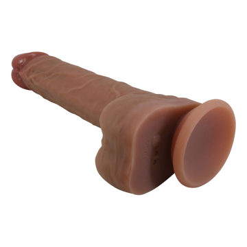 PRETTY LOVE - JONATHAN REALISTISCHER STOSSVIBRATOR MIT FERNBEDIENUNG, BRAUN