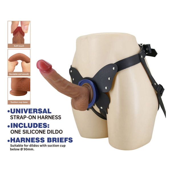 PRETTY LOVE - IMBRACATURA STRAP-ON YETI CON DILDO A VENTOSA