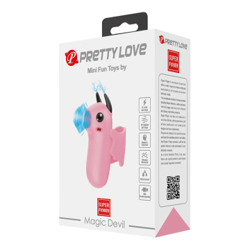 PRETTY LOVE - MAGIC DEVIL WIEDERAUFLADBARER FINGERSTIMULATOR PINK