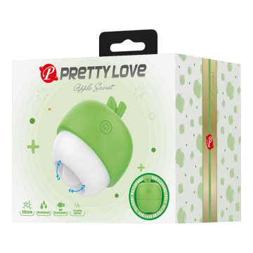 PRETTY LOVE - STIMOLATORE CLITORIDEO RICARICABILE CON EFFETTO LINGUA, VERDE