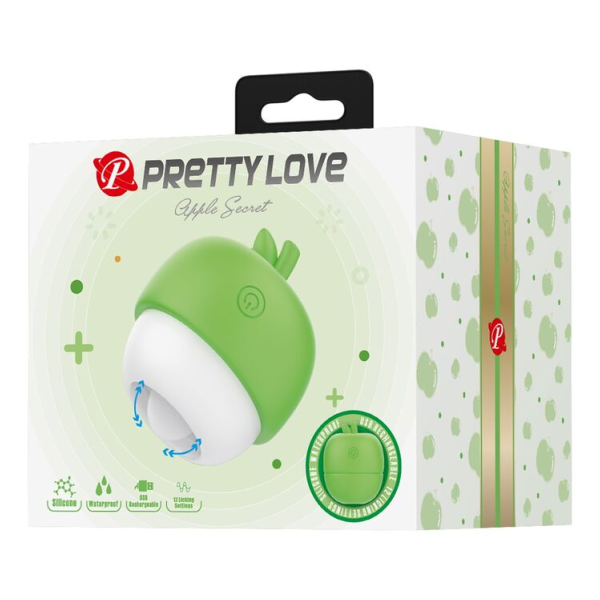 PRETTY LOVE - RECHARGEABLE TONGUE EFFECT CLITORAL STIMULATOR GREEN