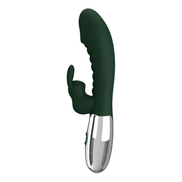 PRETTY LOVE - VIBRATEUR LAPIN COQUIN 30 FONCTIONS RECHARGEABLE USB VERT