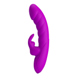 PRETTY LOVE - MONICA VIBRATEUR RECHARGEABLE À DOUBLE STIMULATION POINT G ET CLITORIAL VIOLET