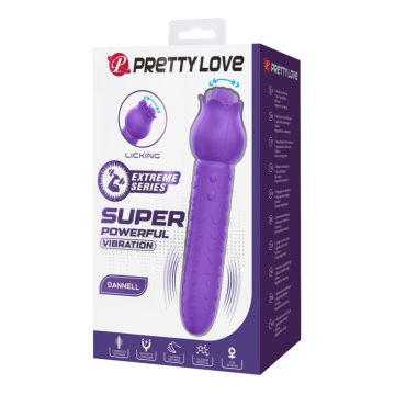 PRETTY LOVE - DANNELL WIEDERAUFLADBARER ORALSTIMULATOR UND KLITORISATIV-VIBRATOR LILA
