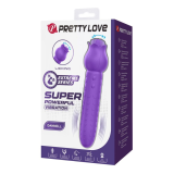PRETTY LOVE - DANNELL RECHARGEABLE ORAL AND CLITORAL STIMULATOR VIBRATOR PURPLE