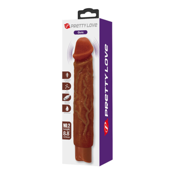 PRETTY LOVE - OWEN REALISTISCHER VIBRATOR 22,5 CM Ø 4,5 CM BRAUN