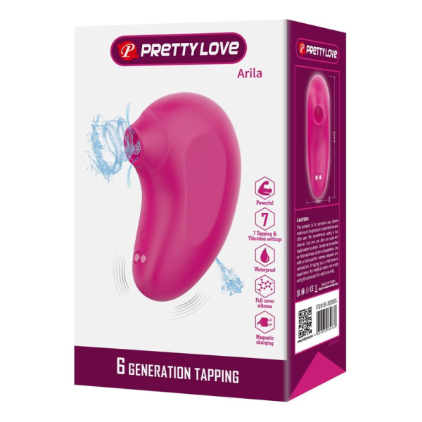 PRETTY LOVE - ARILA WIEDERAUFLADBARER KLITORIS-SAUGSTIMULATOR MIT VIBRATION PINK