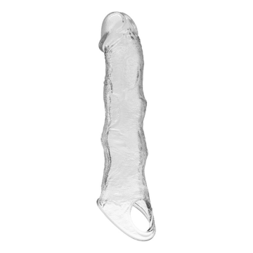 PRETTY LOVE - MANICOTTO REGOLABILE PER L'ESTENSIONE DEL PENE 28 CM Ø 4,5 CM TRASPARENTE