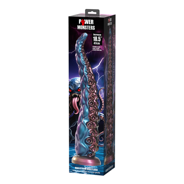 POWER MONSTERS - ABYSSAL TENTACLE TRICOLOR FANTASY SILIKONDILDO 46 CM Ø 7 CM