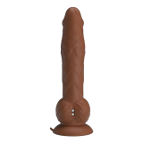 PRETTY LOVE - EREN STOSS-VIBRATIONSDILDO 20,5 CM Ø 4,5 CM BRAUN