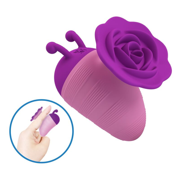 PRETTY LOVE - STIMOLATORE CLITORIDEO RICARICABILE LITTLE BEE, 7 MODALITÀ, VIOLA-ROSA