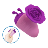 PRETTY LOVE - LITTLE BEE RECHARGEABLE CLITORAL STIMULATOR 7 MODES PURPLE-PINK