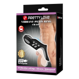 PRETTY LOVE - CRAIG ANNEAU PÉNIS VIBRANT RECHARGEABLE NOIR