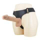 PRETTY LOVE - HARNAIS KASPAR AVEC GODEMICHET FLEXIBLE 21 CM Ø 5 CM NATUREL