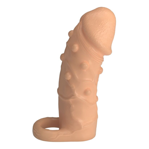 PRETTY LOVE - MANCHON D'EXTENSION PÉNIENNE DORT 14 CM Ø 4 CM NATUREL