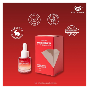 EYE OF LOVE - OLIO PROFUMATO AI FEROMONI DIAMANTE ROSSO PER FARE DA COMPAGNIA 20 ML