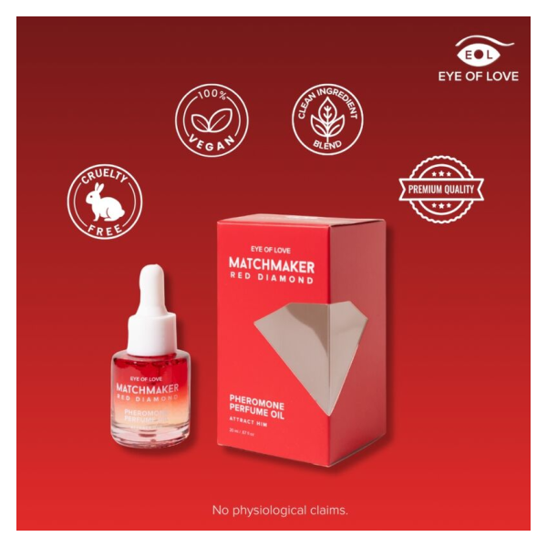 EYE OF LOVE - MATCHMAKER HUILE DE PARFUM AUX PHÉROMONES DIAMANT ROUGE 20 ML