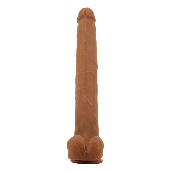 PRETTY LOVE - VIGGO REALISTISCHER, WEICHES HAUTGLEITENDER DILDO, 36,5 CM, BRAUN