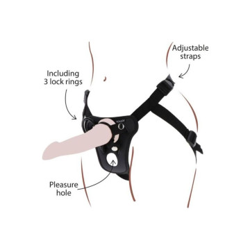 Get Real - Strap - On - Vergnügungsgeschirr Schwarz | Vybes.it