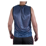 MACHO - T-SHIRT BLU NAVY L/XL