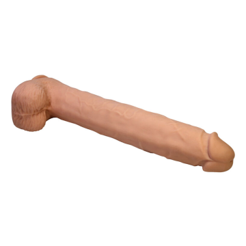 PRETTY LOVE - PAT FLEXIBLE REALISTIC DILDO WITH SUCTION CUP FLESH 40 CM -Ø- 6 CM