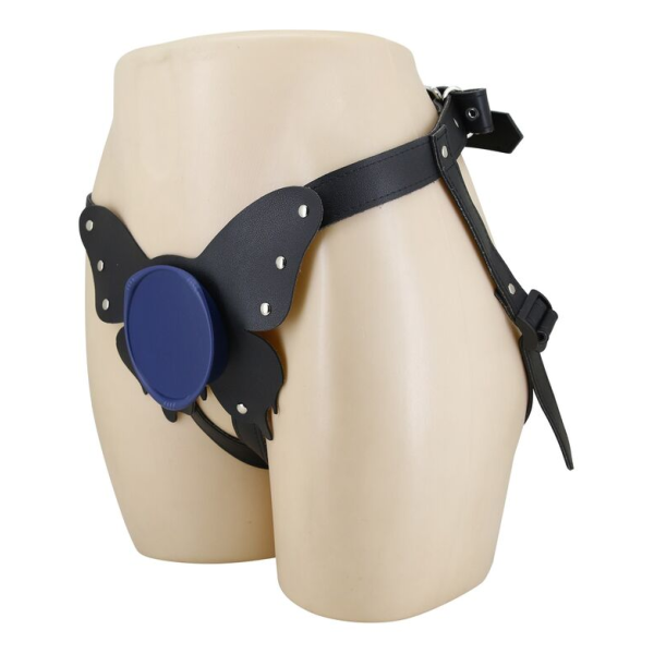 PRETTY LOVE - UNIVERSAL STRAP-ON HARNESS BRIEFS BLACK AND BLUE