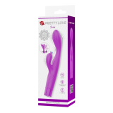 PRETTY LOVE - JENE DUAL STIMULATION G-SPOT AND CLITORAL VIBRATOR PURPLE