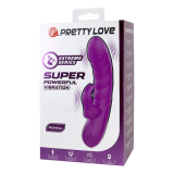 PRETTY LOVE - MONICA WIEDERAUFLADBARER DOPPEL-STIMULATIONSVIBRATOR FÜR G-PUNKT UND KLITORIS, LILA
