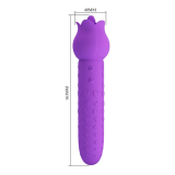 PRETTY LOVE - VIBRATORE RICARICABILE DANNELL PER STIMOLAZIONE ORALE E CLITORIDEA, VIOLA
