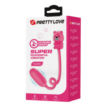 PRETTY LOVE - OLSON WIEDERAUFLADBARER BULLET-VIBRATOR MIT KABELFERNBEDIENUNG PINK