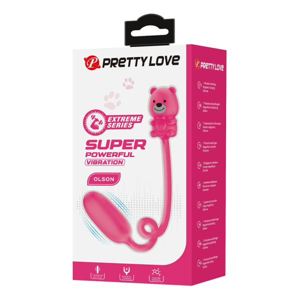PRETTY LOVE - OLSON RECHARGEABLE BULLET VIBRATOR WITH WIRED CONTROLLER PINK