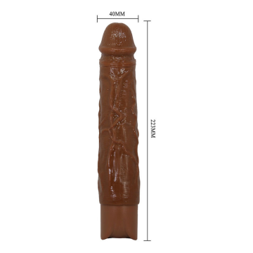 PRETTY LOVE - OWEN REALISTIC VIBRATOR 22.5 CM Ø 4.5 CM BROWN