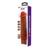 PRETTY LOVE - VIBRATORE REALISTICO DUKE 23,5 CM Ø 4,8 CM MARRONE