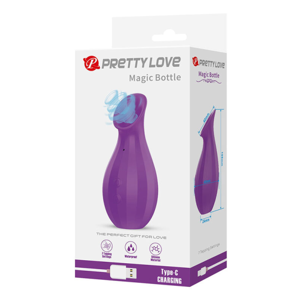 PRETTY LOVE - MAGIC BOTTLE WIEDERAUFLADBARER KLITORIS-SAUGSTIMULATOR LILA