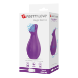 PRETTY LOVE - STIMOLATORE CLITORIDEO RICARICABILE A SUZIONE CON BOTTIGLIA MAGICA, VIOLA