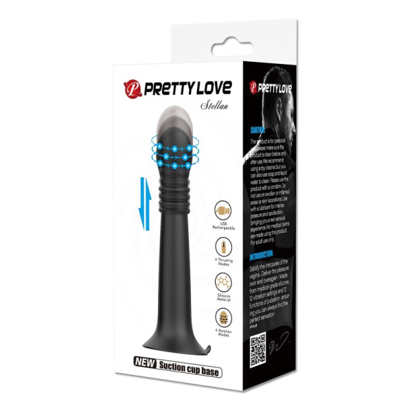PRETTY LOVE - STELLA USB-AUFLADBARER ROTIERENDER UND STOSS-MASSAGEGERÄT