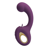 PRETTY LOVE - BRYNNLEE VIBRATORE RICARICABILE CON STIMOLATORE ORALE, 10 VIBRAZIONI E 5 FUNZIONI DI LECCATA, VIOLA