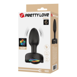 PRETTY LOVE – WIEDERAUFLADBARER VIBRATIONS-ANALPLUG MIT 10 MODI, SCHWARZ