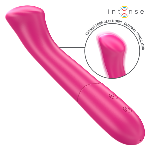 INTENSE - PATY 19 CM FLEXIBLE 10 VIBRATIONS MODÈLE 2 ROSE