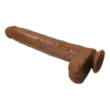 PRETTY LOVE - DANY REALISTISCHER FLEXIBLER DILDO MIT SAUGNAPF 36 CM -Ø- 5,6 CM BRAUN