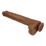 PRETTY LOVE - PAT REALISTISCHER FLEXIBLER DILDO MIT SAUGNAPF 40 CM -Ø- 6 CM BRAUN