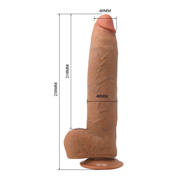 PRETTY LOVE - EVANDER FLEXIBLER REALISTISCHER DILDO MIT SAUGNAPF 23 CM -Ø- 4.9 CM